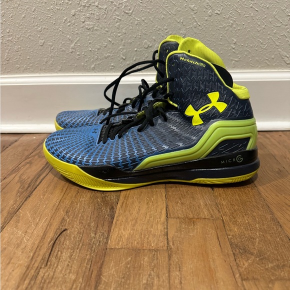 Under Armor Clutchfit Drive Micro G - Blue Neon Men’s 10.5 - Picture 1 of 4
